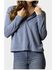 Image #1 - Kimes Ranch Women's Abby Solid Long Sleeve Shirt, Blue, hi-res