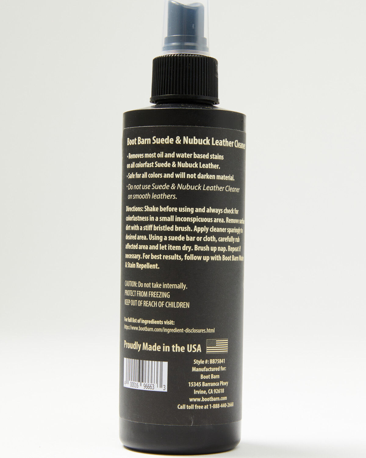 Product Name:  Boot Barn Suede and Nubuck Cleaner