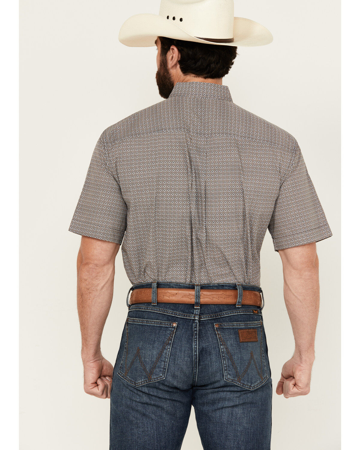 Cinch Men's Geo Print Short Sleeve Button-Down Western Shirt