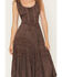 Image #3 - Scully Women's Lace-Up Jacquard Midi Dress, Brown, hi-res
