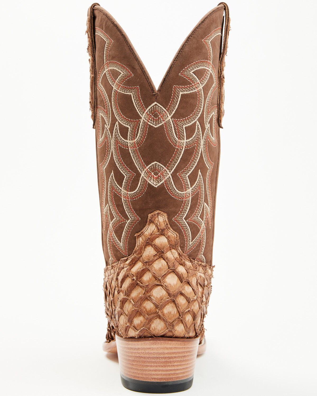 Image #5 - Cody James Men's Exotic Pirarucu Western Boots - Square Toe, Brown, hi-res
