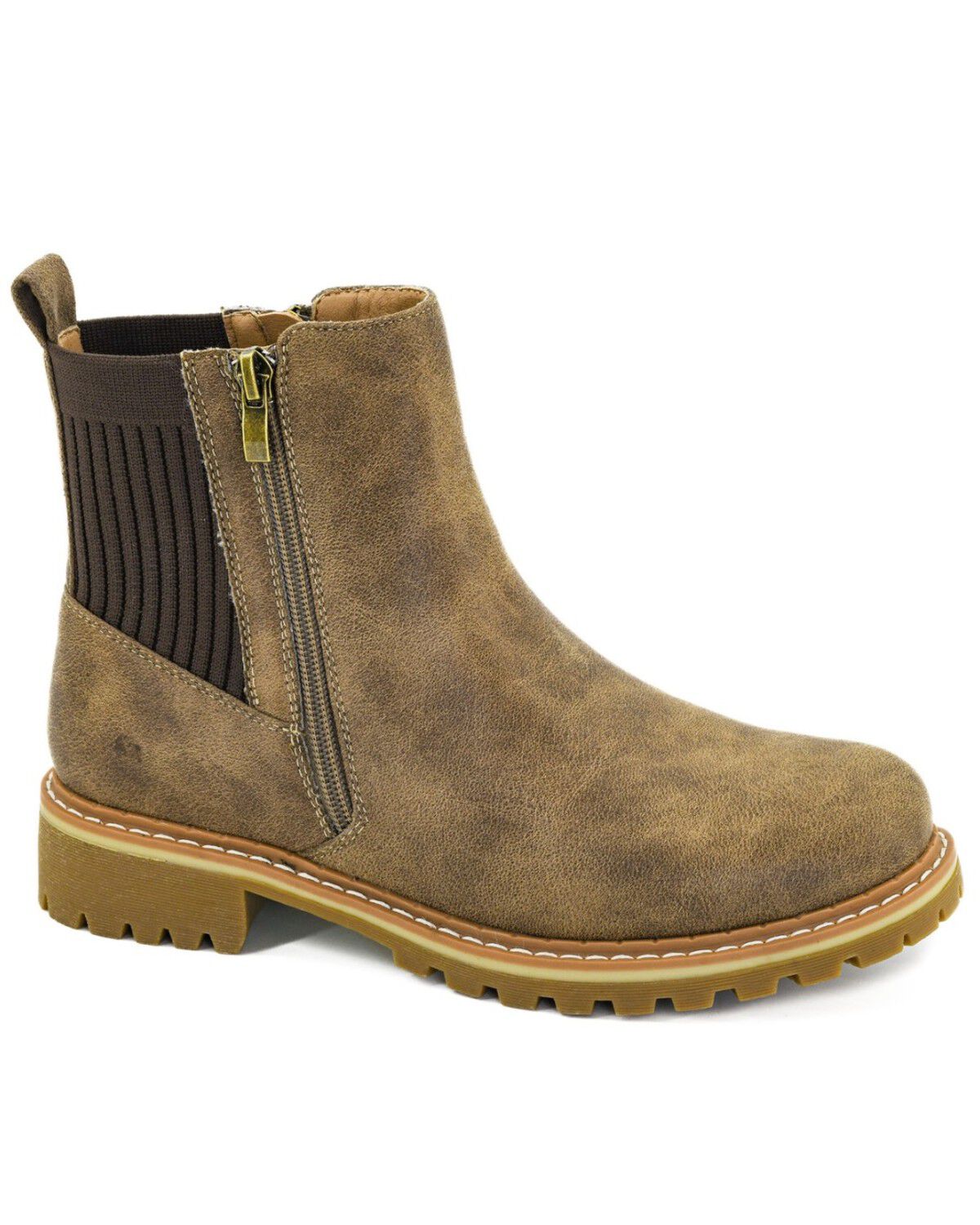 Image #1 - Corkys Women's Don't Be Difficult Booties - Round Toe, Tan, hi-res