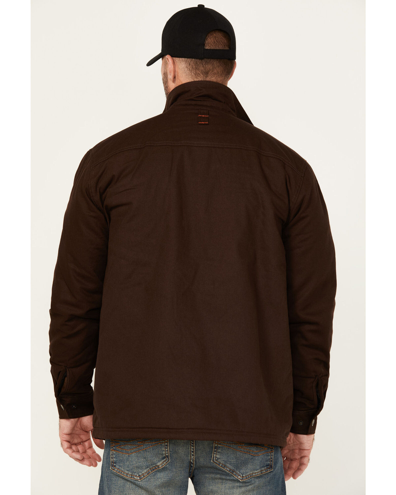 Waxed sherpa jacket top