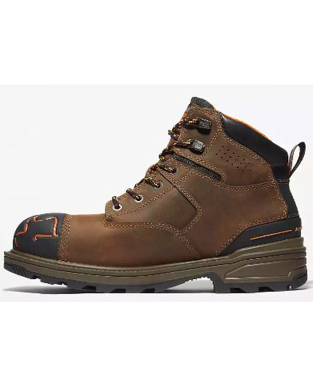 Image #3 - Timberland Pro Men's 6" Magnitude Waterproof Work Boots - Composite Toe, Brown, hi-res