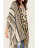 Image #3 - Shyanne Women's Southwestern Print Fringe Sweater Shawl, Sand, hi-res
