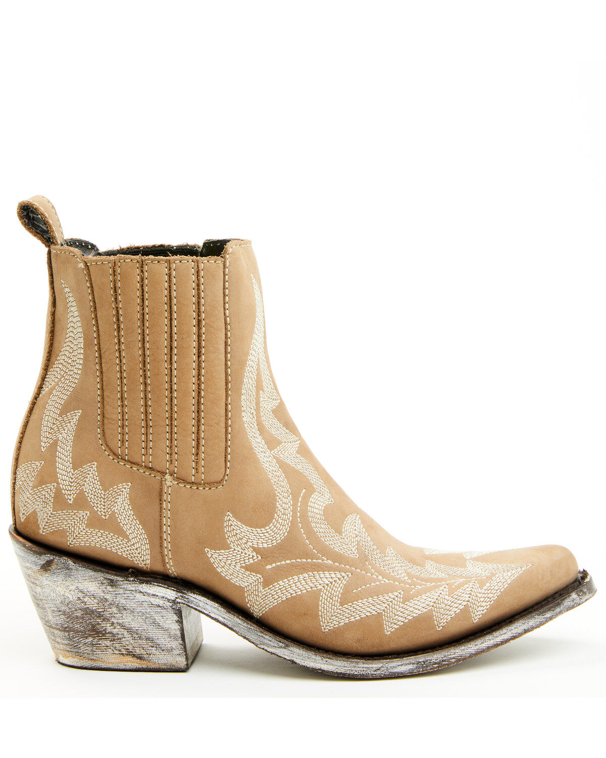 Image #2 - Liberty Black Women's Simone Classic Western Booties - Round Toe, Taupe, hi-res