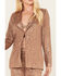 Image #3 - Sadie & Sage Women's Inferno Sequin Blazer, Sand, hi-res