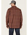 Hawx Men's FR Plaid Print Long Sleeve Button Down Work Shirt - Tall , Red, hi-res
