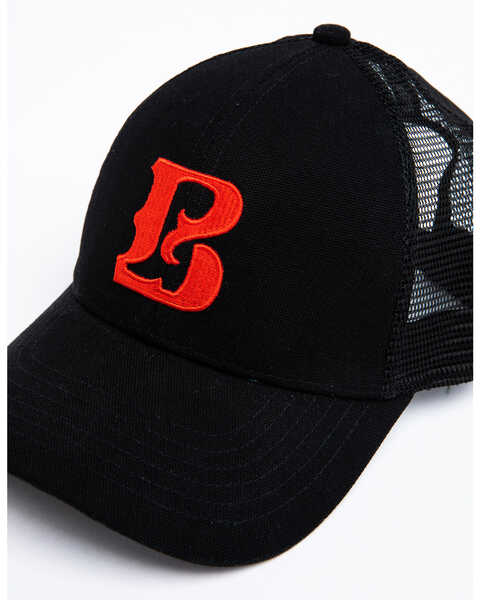 Image #6 - Boot Barn Men's Proud B Center Logo Mesh Cap , Black, hi-res