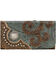 American West Women's Hand Tooled Tri-Fold Wallet, Distressed Brown, hi-res