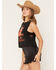 Image #2 - Bailey Zimmerman Women's Fringe Tee Tank, Black, hi-res