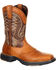 Image #1 - Durango Men's Brown Ultralite Western Saddle Boots - Square Toe , , hi-res
