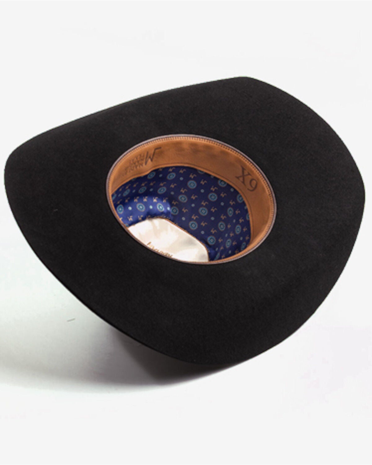 Image #5 - Larry Mahan Genoa 6X Felt Cowboy Hat, Black, hi-res