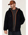 Hawx Men's Navy Sherpa Lined Zip-Front Hooded Work Jacket , Navy, hi-res