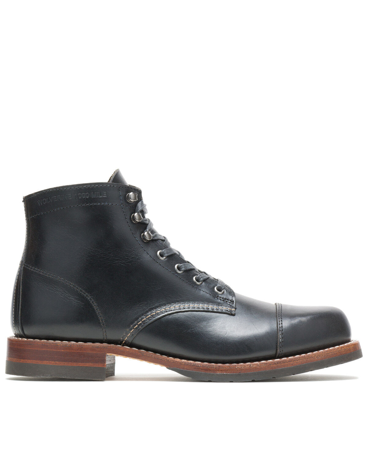 Image #2 - Wolverine Men's 1000 Mile Cap-Toe Work Boots - Soft Toe, , hi-res
