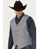 Image #2 - Cody James Men's St Louis Herringbone Vest, Dark Blue, hi-res