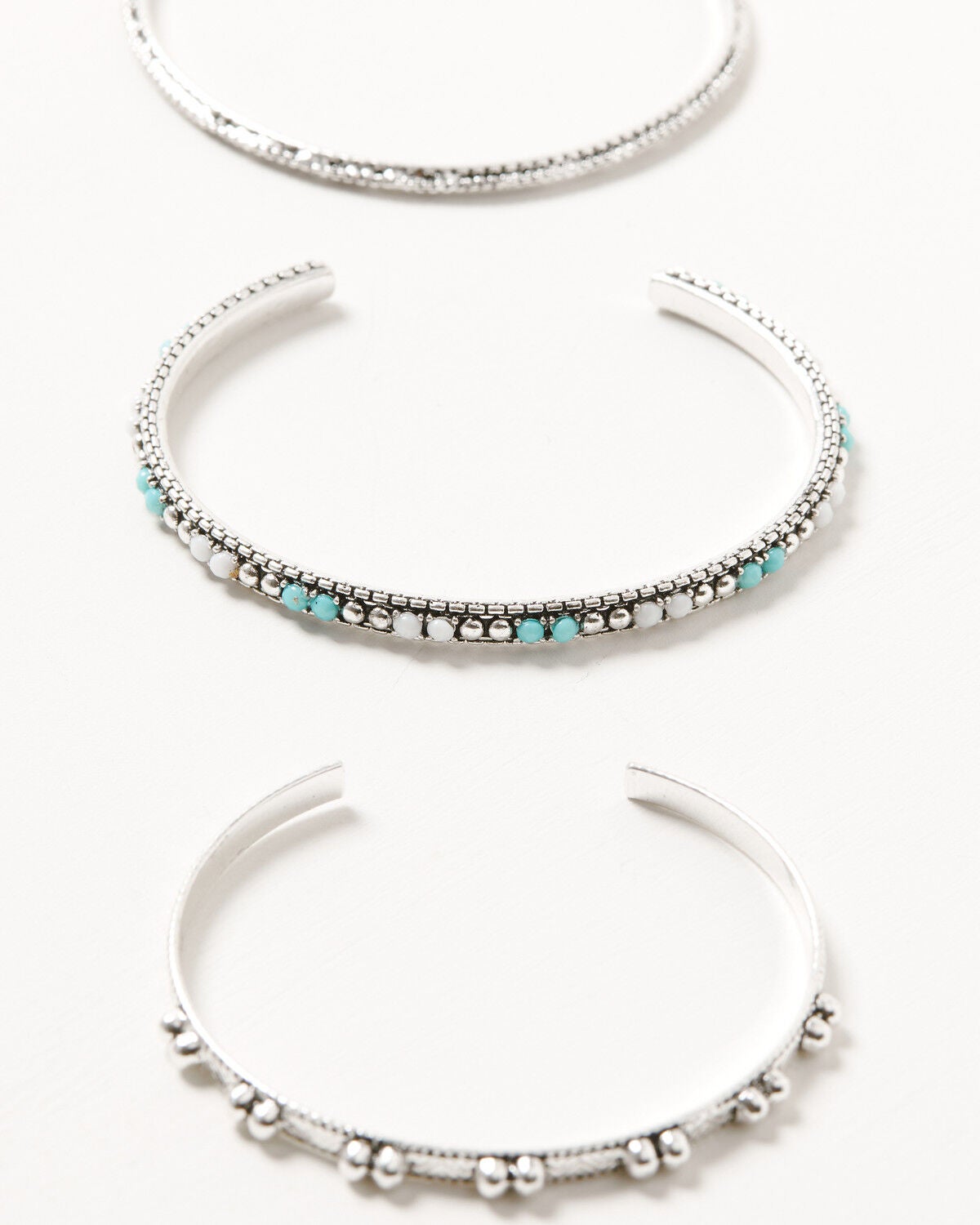 Shyanne Women's Trio Cuff Bracelet Set - 3 Piece, Silver, hi-res