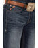 Image #2 - Ariat Men's Big Sur 3D Garby Dark Wash Relaxed Bootcut Jeans, Blue, hi-res