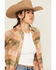 Image #2 - Cleo + Wolf Women's Plaid Print Long Sleeve Button-Down Flannel Shirt, Pink, hi-res
