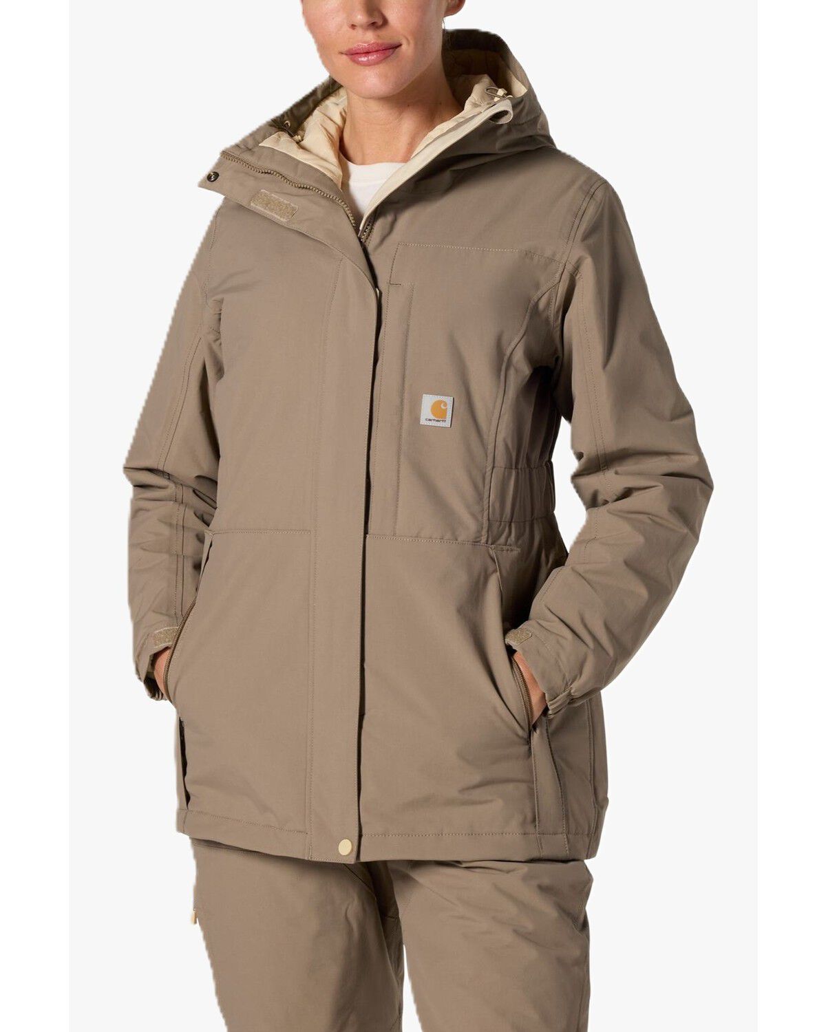 Carhartt Women's Rainer Coat, Brown, hi-res