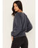 Image #4 - Cleo + Wolf Women's Liberty Park Fleece Pullover, Navy, hi-res