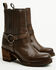Image #4 - Cleo + Wolf Women's Skylar Fashion Boots - Round Toe, Dark Brown, hi-res