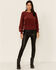 Image #4 - Shyanne Women's Fired Brick Velour Puff Long Sleeve Top  , , hi-res