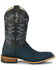 Image #2 - Justin Men's San Antone Exotic Caiman Western Boots - Broad Square Toe, Blue, hi-res