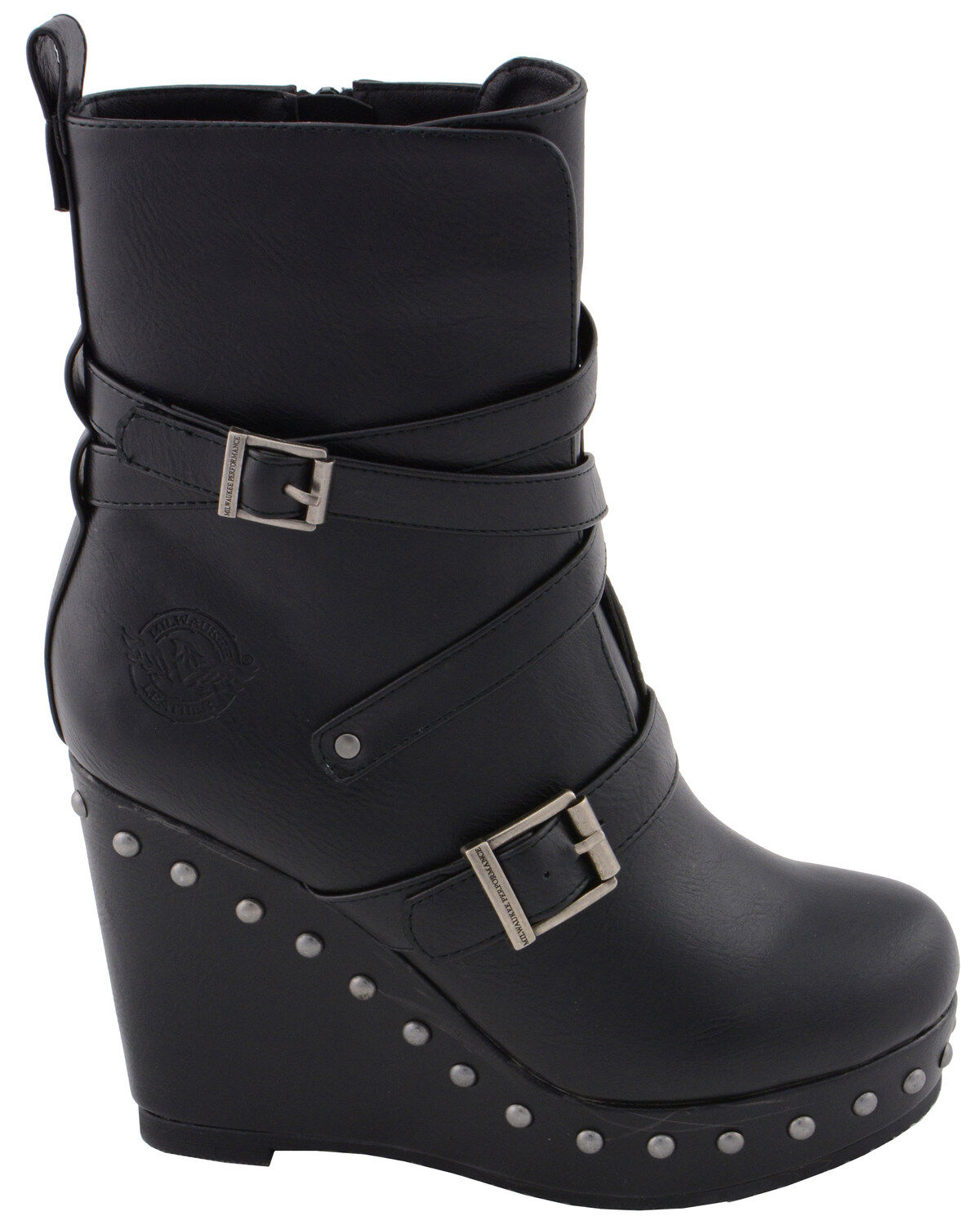 black womens heeled boots