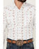Image #3 - Ely Walker Men's Floral Striped Long Sleeve Pearl Snap Western Shirt, White, hi-res