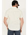 Image #4 - Brixton Men's Charter Geo Print Short Sleeve Button-Down Shirt, Cream, hi-res