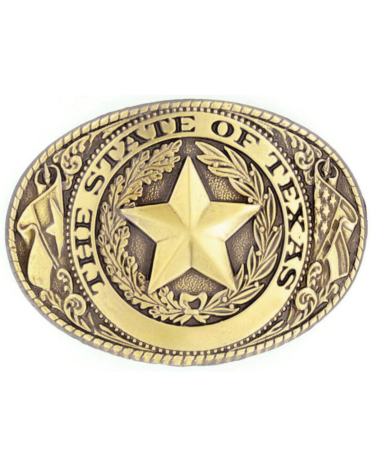 Texas Seal Buckle, Bronze, hi-res