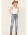 Image #1 - Cleo + Wolf Women's Astoria Medium Wash High Rise Straight Jeans, Medium Wash, hi-res