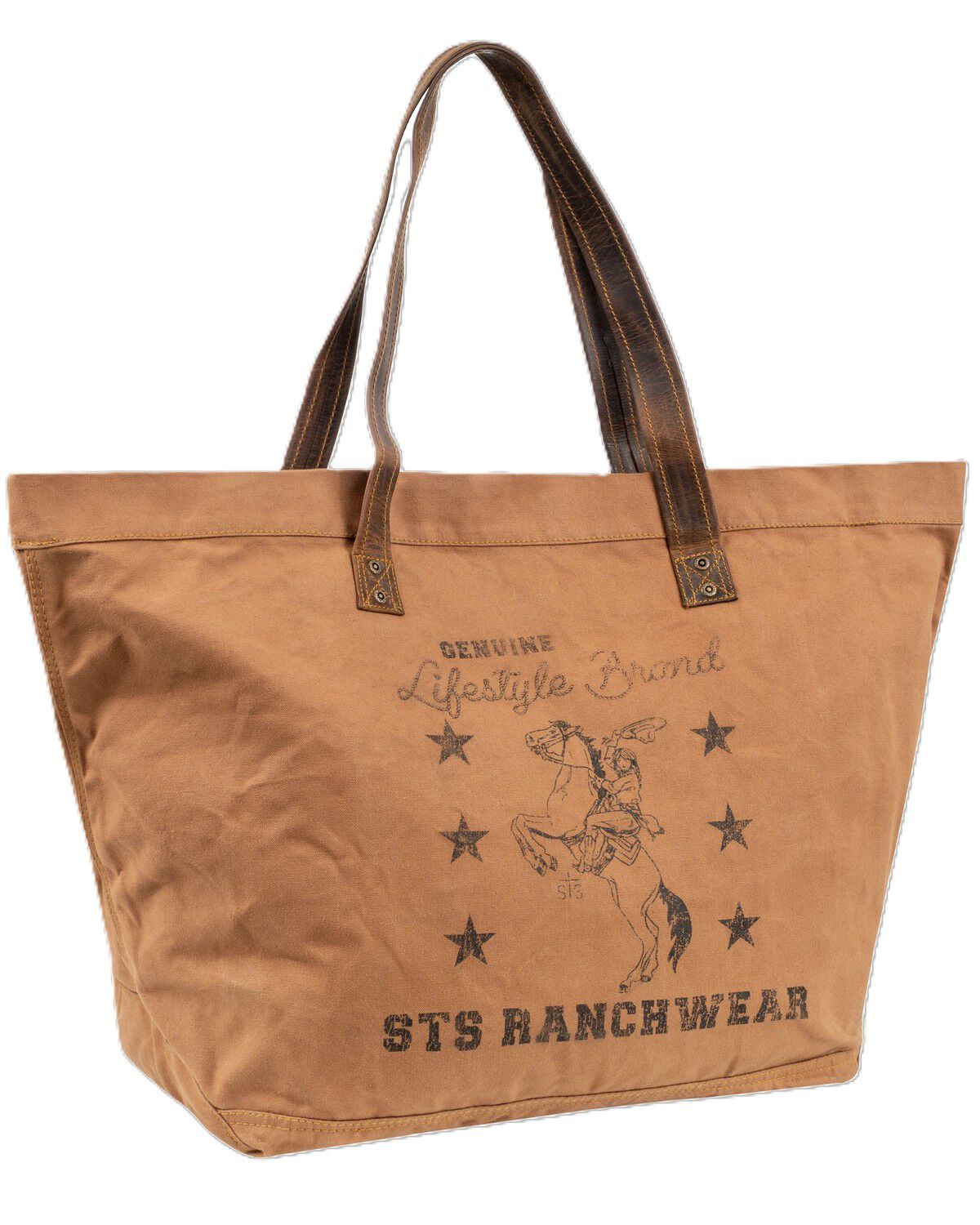 Image #1 - STS Ranchwear by Carroll Women's Ranch Surplus Large Tote, Red, hi-res