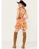 Free People Women's Vernon Mini Dress, Orange, hi-res