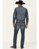 Cody James Men's Roan Medium Wash Stretch Slim Straight Jeans , Blue, hi-res