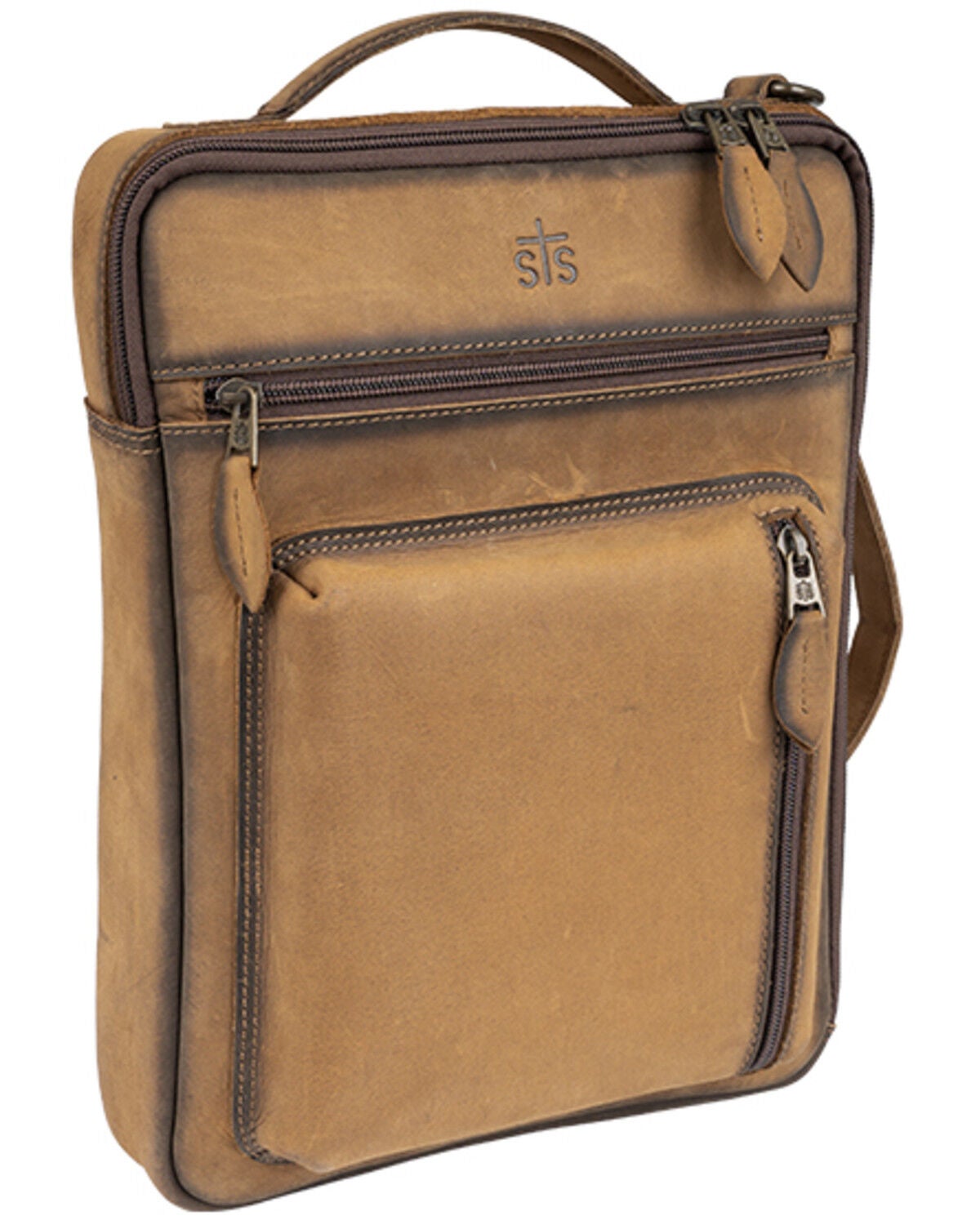 Image #2 - STS Ranchwear by Carroll Baroness Basic Bliss Shiloh Messenger Backpack, Brown, hi-res