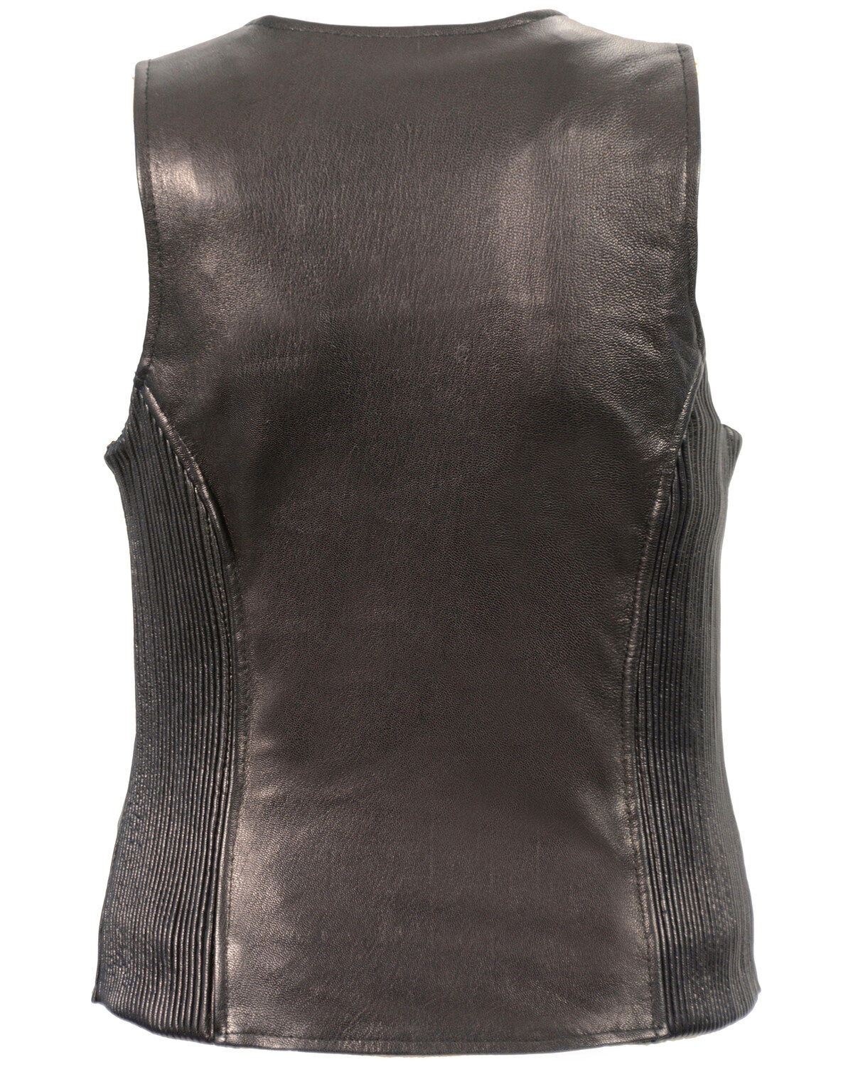 Image #2 - Milwaukee Leather Women's Lightweight Front Zipper Concealed Carry Vest - 4X, Black, hi-res