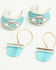 Image #4 - Lainey Wilson Women's Geo Pattern Stone Trio Earring Set - 3 Piece, Gold, hi-res