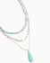 Image #1 - Shyanne Women's Ridge Canyon Turquoise Layered Necklace, Silver, hi-res