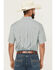 Image #4 - Cinch Men's Geo Print Short Sleeve Button-Down Performance Stretch Western Shirt - Big, Mint, hi-res