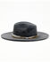 Image #3 - Shyanne Women's Andalusian Straw Western Fashion Hat, Navy, hi-res