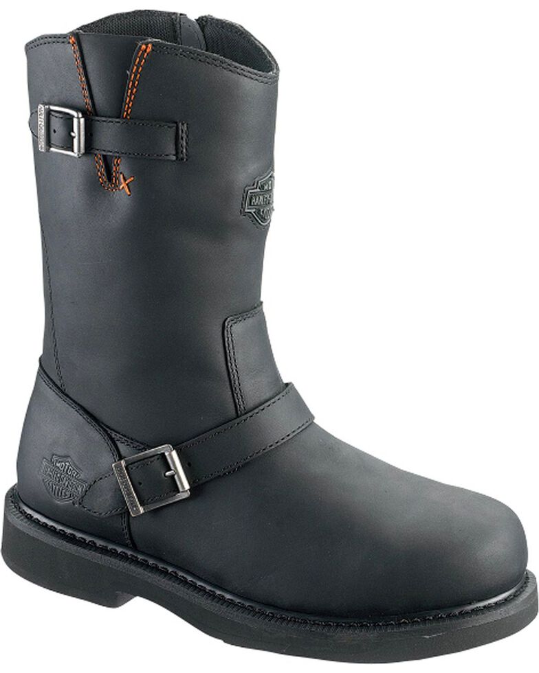Harley-Davidson Men's Breman Motorcycle Sneaker Boots – Black Or Brown, Leather, D96260/D96261
