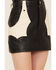 Boot Barn x Understated Leather Women's Dance Till Dawn Leather Skirt, Cream/black, hi-res