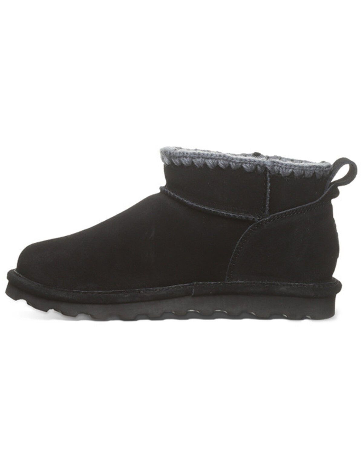 Image #3 - Bearpaw Women's Shorty Crochet Casual Boots, Black, hi-res