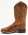 Image #3 - Cody James Boys' Duke Embossed Western Boots - Broad Square Toe, Brown, hi-res
