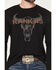 Image #3 - RANK 45® Men's Honeycomb Logo Long Sleeve Graphic T-Shirt, Black, hi-res