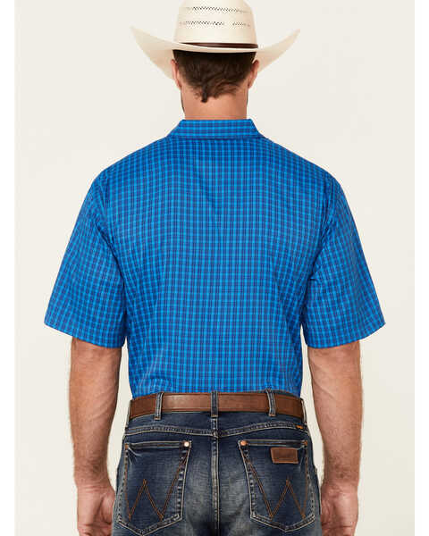 Image #4 - Ariat Men's AriatTEK Drift Small Plaid Short Sleeve Western Shirt, , hi-res