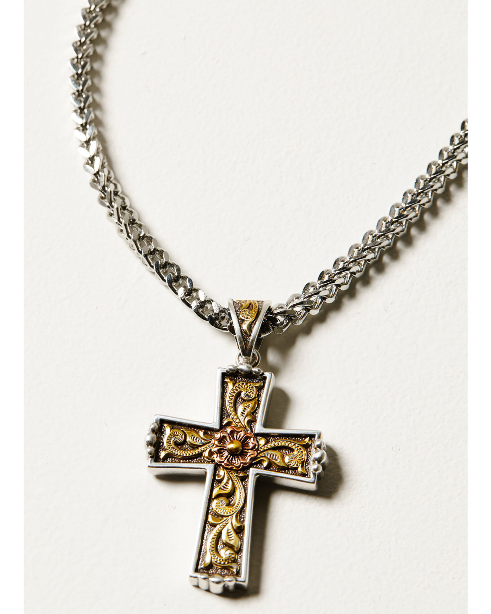 M F Western Men s Twister Antique Cross Necklace Boot Barn
