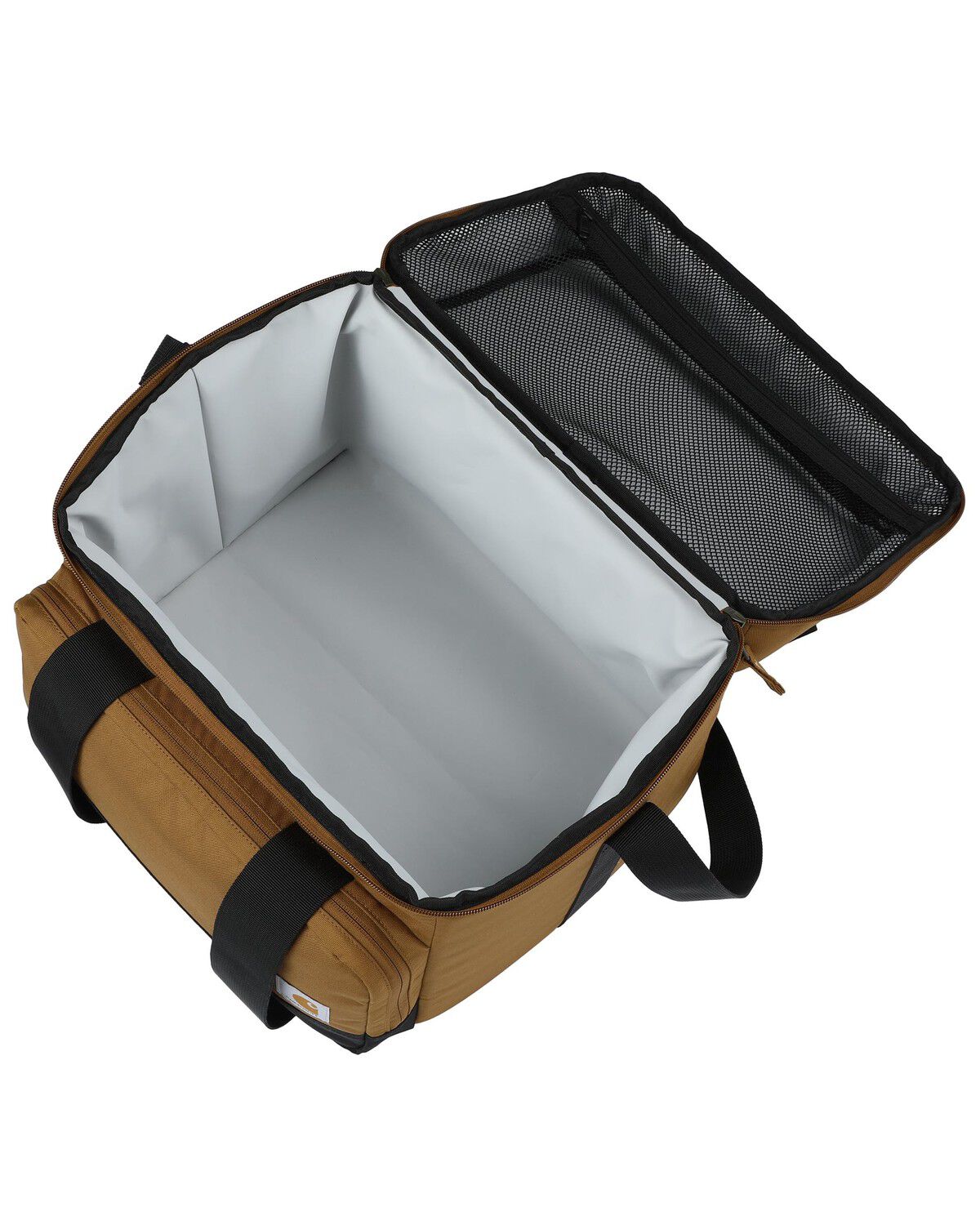 Image #4 - Carhartt Insulated 24 Can Two Compartment Cooler, Brown, hi-res